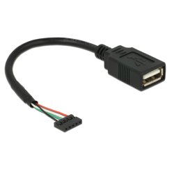 DeLOCK 84831 câble USB USB 2.0 0,15 m USB A Noir