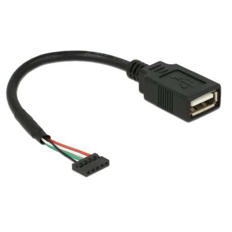 DeLOCK 84831 USB cable USB 2.0 0.15 m USB A Black