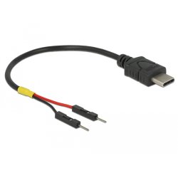 Delock USB Stromkabel Typ-C auf 2 x Pfostenstecker einzeln Strom 10 cm