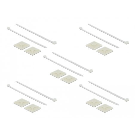 DeLOCK 18679 cable tie mount White Nylon 10 pc(s)