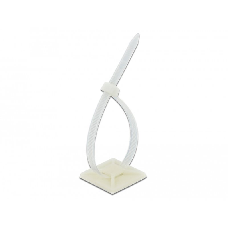 DeLOCK 18679 support d'attache-câble Blanc Nylon 10 pièce(s)