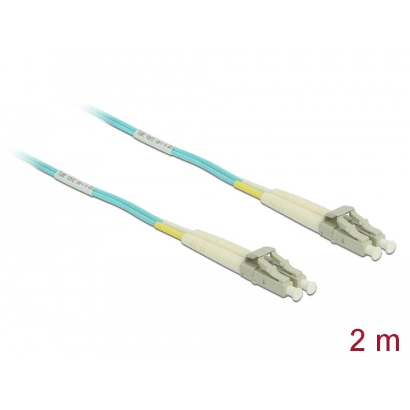 Delock Kabel Lichtwellenleiter LC zu LC Multimode OM3 2 m
