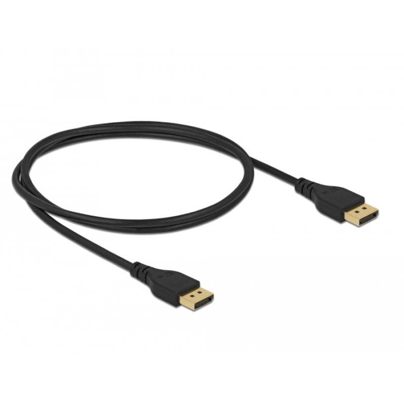 Delock DisplayPort Kabel 8K 60 Hz 1 m DP 8K zertifiziert ohne Einrastfunktion
