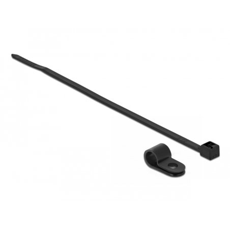 DeLOCK 18862 serre-câbles Attache pour câble d'échelle Nylon Noir 10 pièce(s)