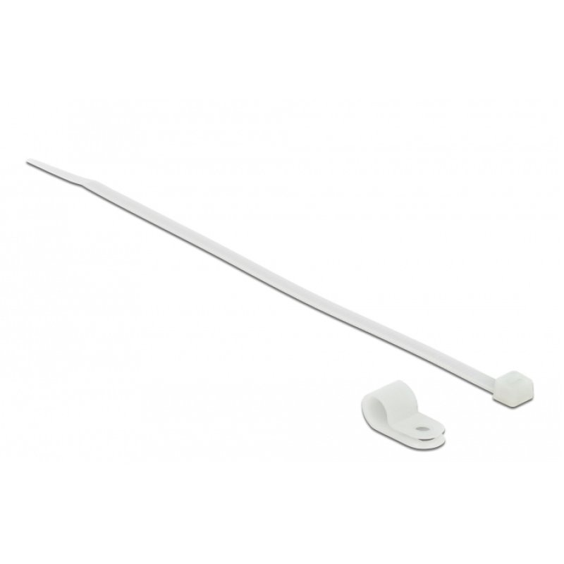 DeLOCK 18863 cable tie Screw mount cable tie Nylon White 10 pc(s)