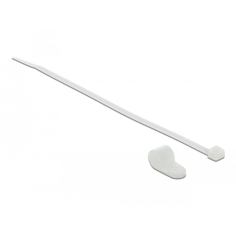 DeLOCK 18869 cable tie Ladder cable tie Nylon White 10 pc(s)