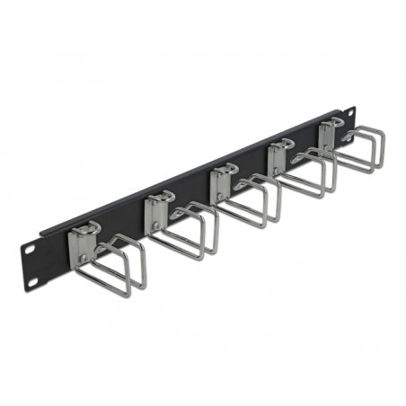 DeLOCK 19″ Cable Management Panel black