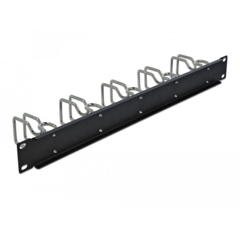 DeLOCK 19″ Cable Management Panel black
