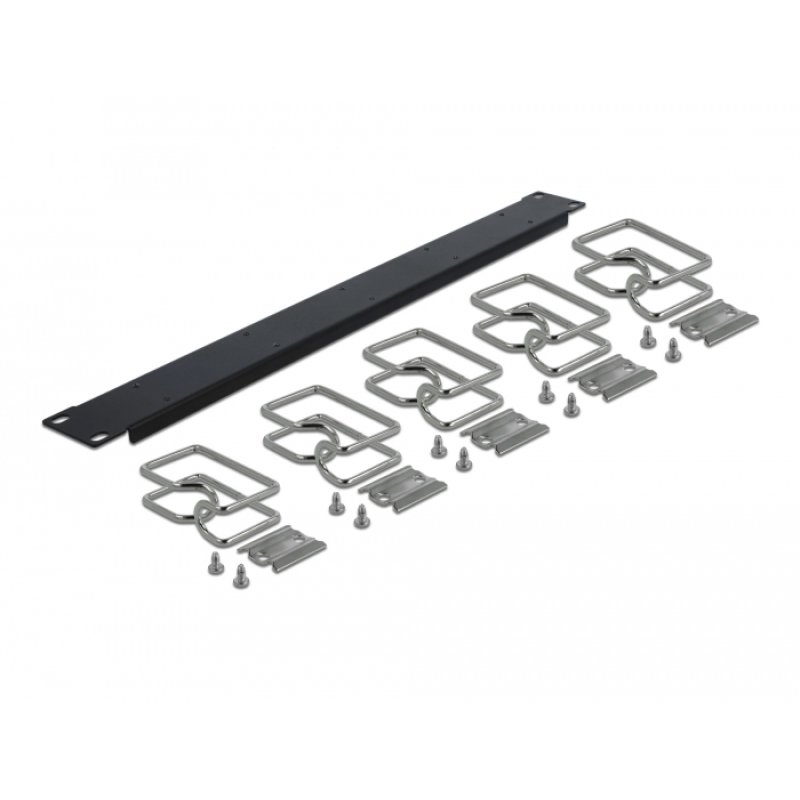 DeLOCK 19″ Cable Management Panel black