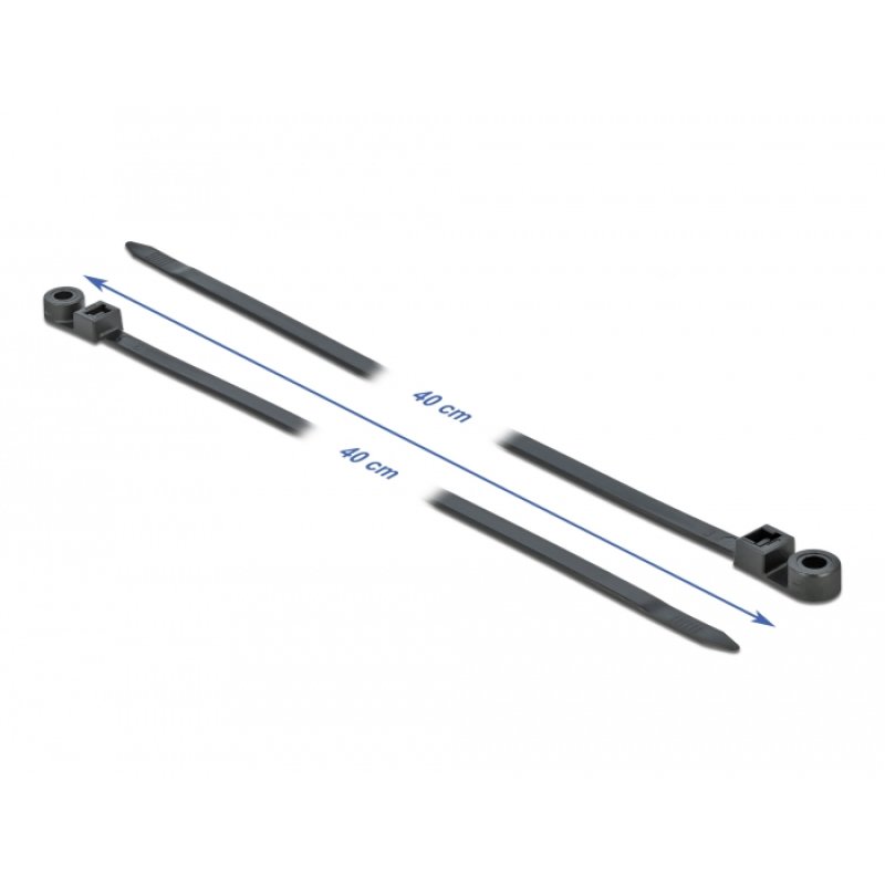 DeLOCK 18953 cable tie Parallel entry cable tie Polyamide Black 10 pc(s)
