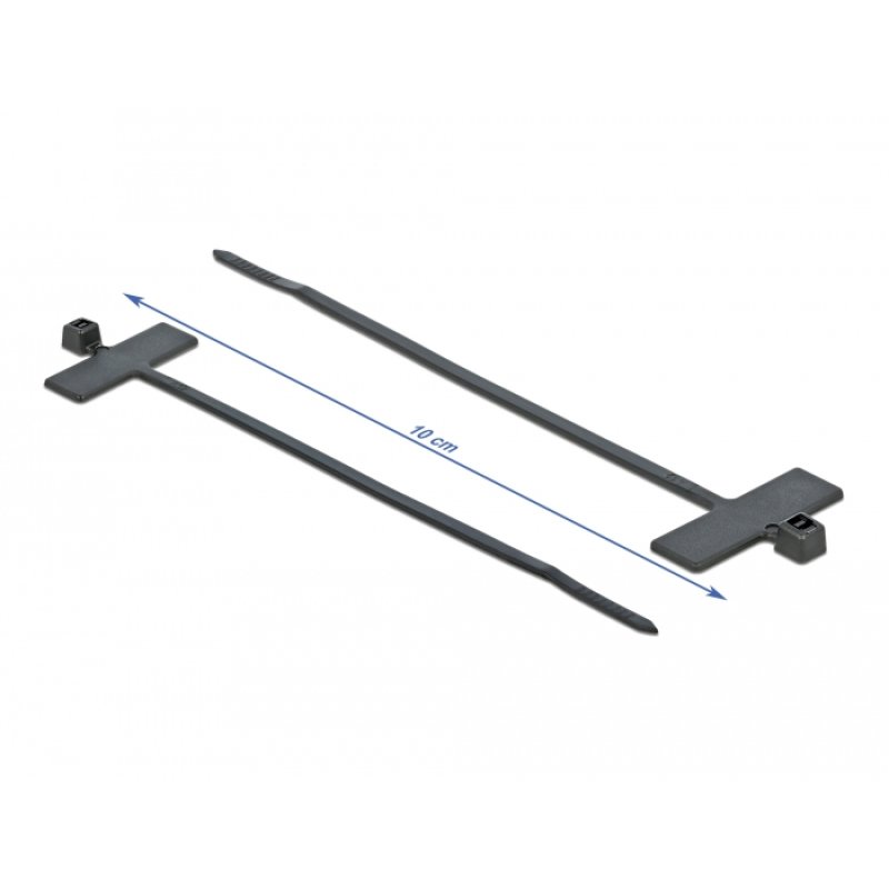 Delock Kabelbinder mit Beschriftungsfeld L 100 x B 2,5 mm schwarz 10 Stück