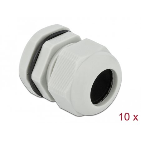 DeLOCK Cable Gland PG25 10 pieces grey