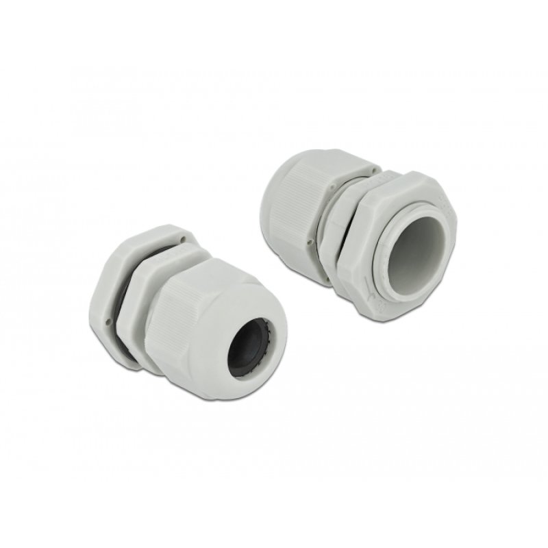 DeLOCK Cable Gland PG16 10 pieces grey