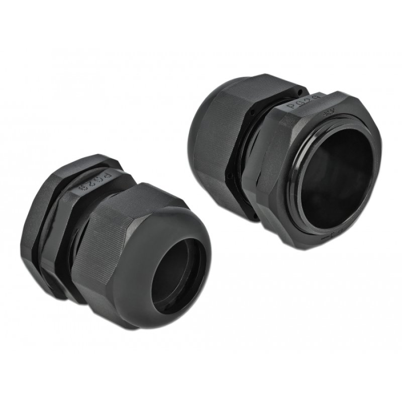Delock Kabelverschraubung PG29 10 Stück schwarz