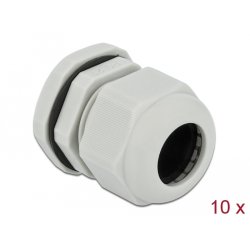 Delock Kabelverschraubung PG21 10 Stück grau