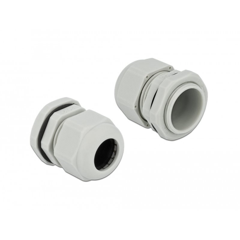 DeLOCK Cable Gland PG21 10 pieces grey