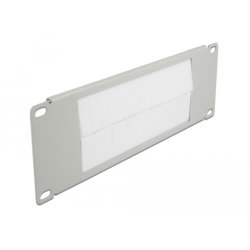 DeLOCK 10″ Cable Management Brush Strip 2U grey