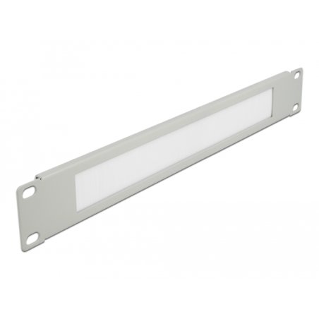 DeLOCK 19″ Cable Management Brush Strip 1U grey