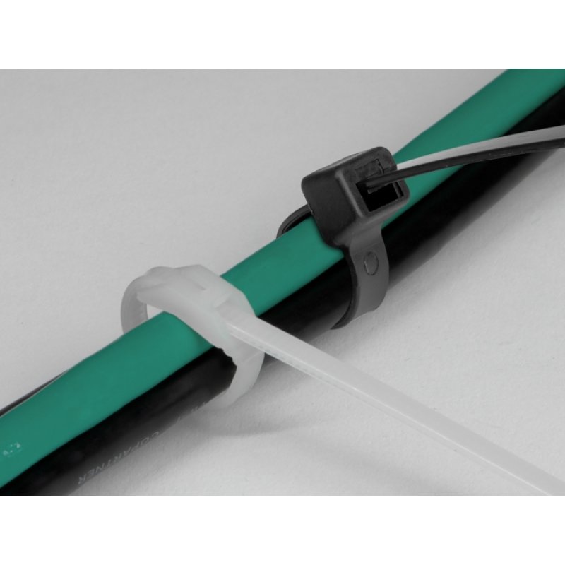DeLOCK Cable tie with flat head L 110 x W 2.5 mm 100 pieces