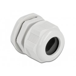 DeLOCK Cable Gland PG21 for flat cable grey 2 pieces