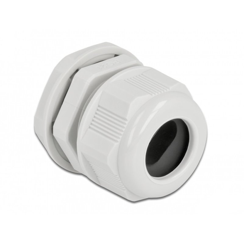 DeLOCK Cable Gland PG21 for flat cable grey 2 pieces