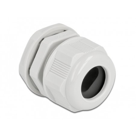 DeLOCK Cable Gland PG21 for flat cable grey 2 pieces