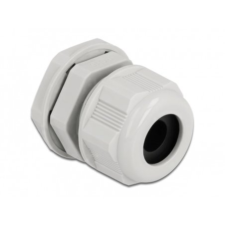 DeLOCK Presse-étoupe PG16 pour câble rond gris, 2 unités
