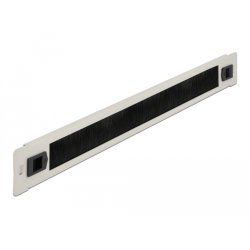DeLOCK 19″ Cable Management Brush Strip tool free 1U grey