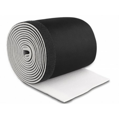 Delock Kabelschlauch Neopren flexibel mit Klettverschluss 3 m x 135 mm schwarz / weiß