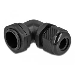 DeLOCK Presse-étoupe PG16 angulé 90° noir