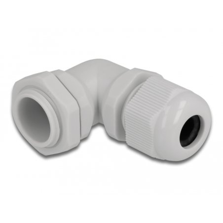 DeLOCK Presse-étoupe PG11 angulé 90° gris
