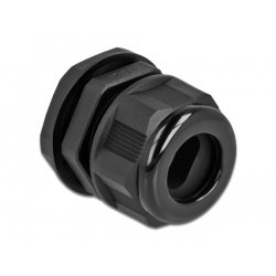 DeLOCK Presse-étoupe PG21 pour câble plat noir, 2 unités