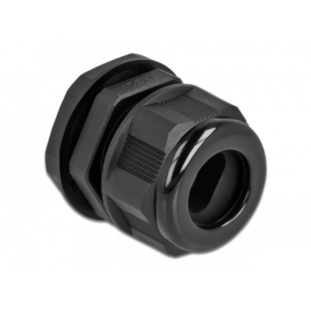 DeLOCK Presse-étoupe PG21 pour câble plat noir, 2 unités