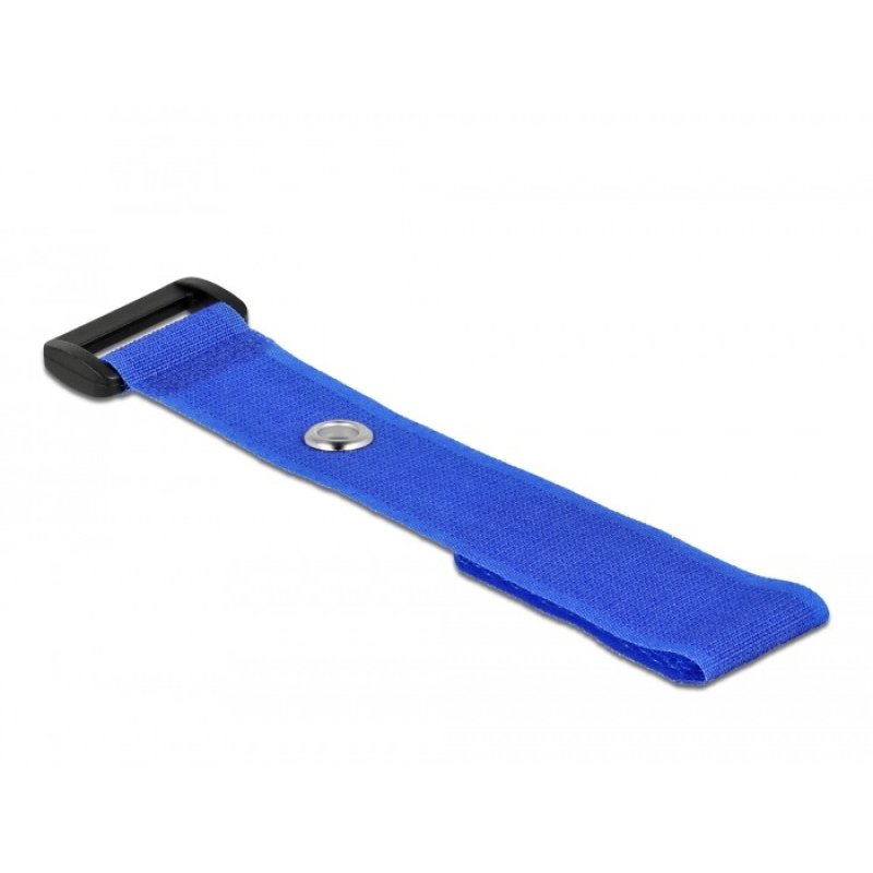 DeLOCK Serre-câbles à scratch avec boucle et œillet de fixation L 190 x l 25 mm, 5 pièces