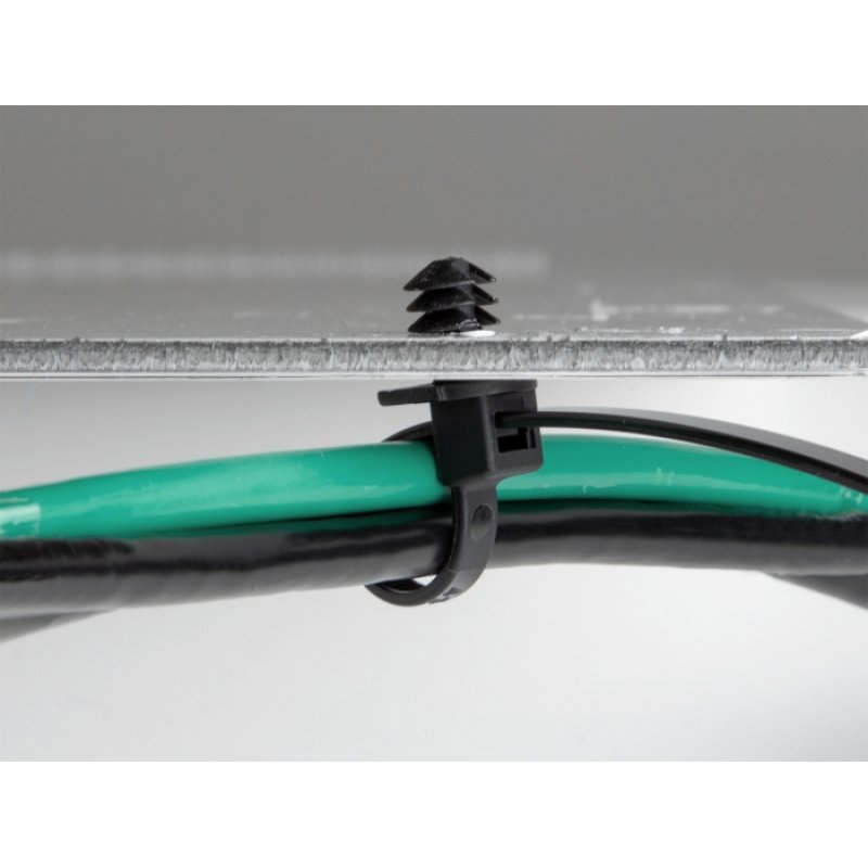 Delock Kabelbinder mit Lamellenfuß L 200 x B 4,8 mm 100 Stück