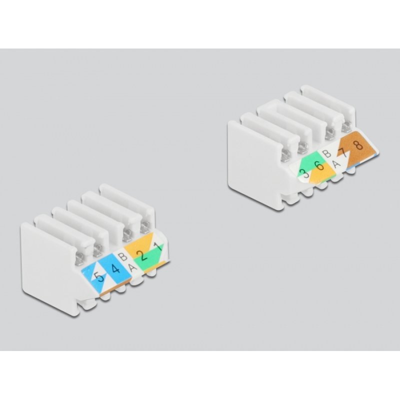 Delock Verbinder für Netzwerkkabel Cat.6 STP werkzeugfrei