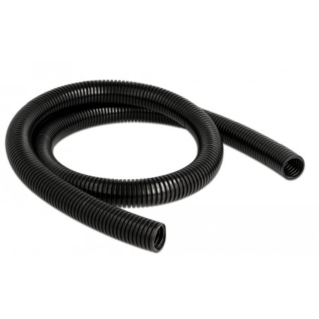 Delock Kabelschutzschlauch 1 m x 21,2 mm schwarz