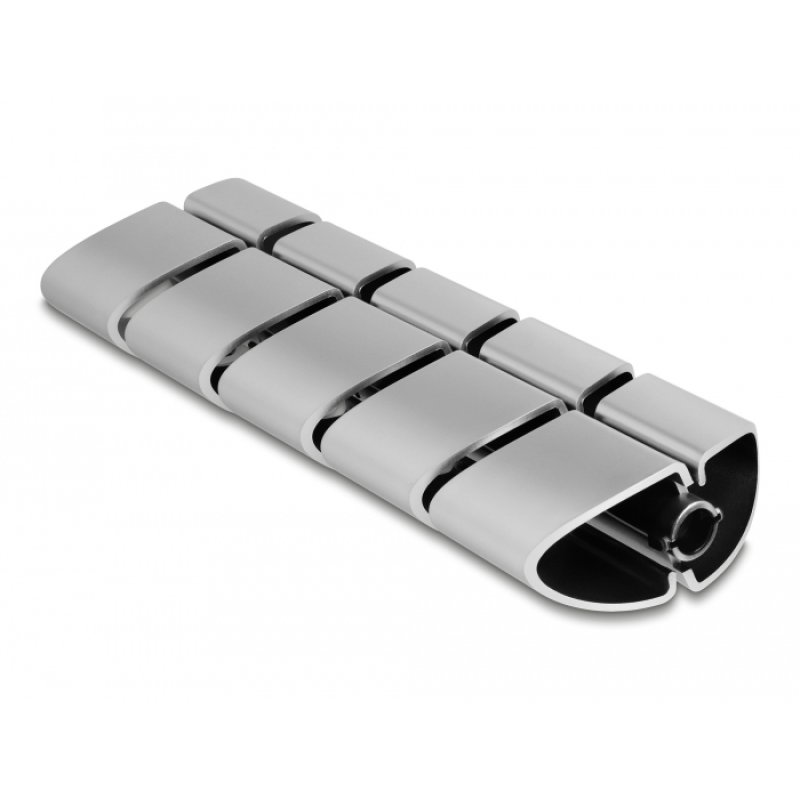 DeLOCK Elément de montage pour conduite de câble 75 x 45 mm, 5 unités, argent