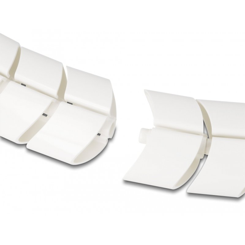 DeLOCK Elément de montage pour conduite de câble 75 x 45 mm, 5 unités, blanc