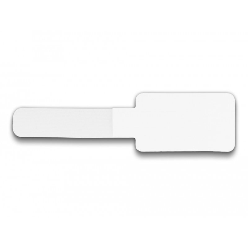 Delock Mini Klett-Kabelhalter L 90 mm x B 24 mm selbstklebend 10 Stück weiß