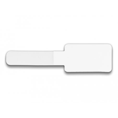 DeLOCK Mini Hook-and-Loop Cable Holder L 90 mm x W 24 mm self-adhesive 10 pieces white