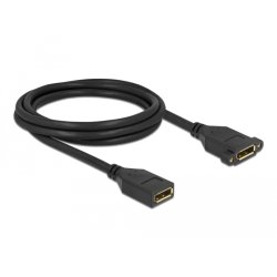 DeLOCK DisplayPort 1.2 cable female to female panel-mount 4K 60 Hz 2 m