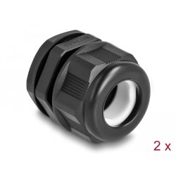 DeLOCK EX Cable Gland M25 black 2 pieces