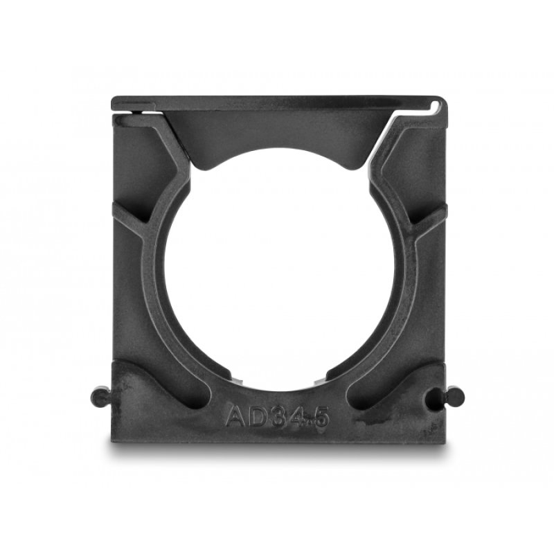 DeLOCK Support de manchon de câble avec clip de verrouillage, 34,5 mm, 4 unités, noir