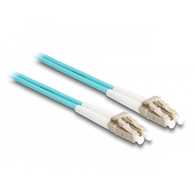 Delock LWL Kabel mit Metallarmierung LC Duplex zu LC Duplex Multimode OM3 1 m