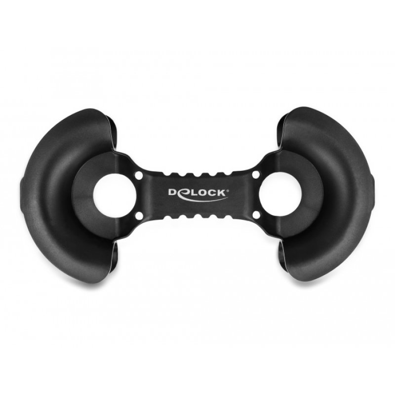 DeLOCK Enrouleur de câble 250 x 115 mm, noir
