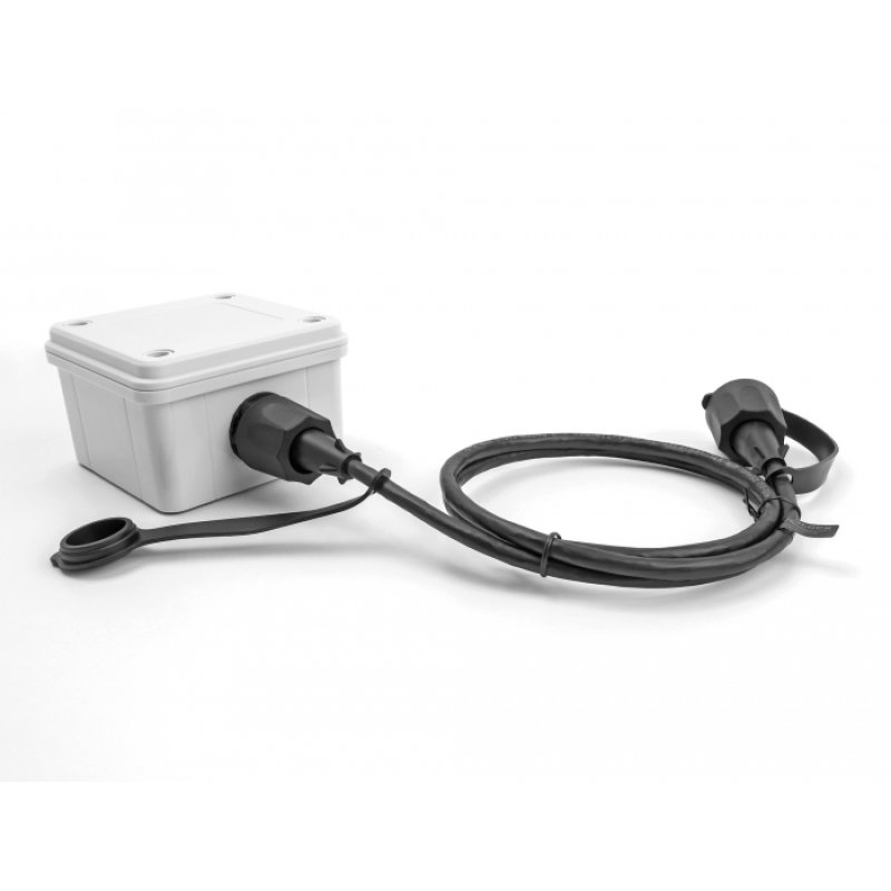 Delock Netzwerkkabel RJ45 Stecker zu RJ45 Stecker Cat.6 STP mit Verschlusskappe Outdoor IP68 staub- und wasserdicht