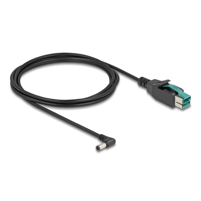 DeLOCK Câble PoweredUSB mâle 12 V à DC 5,5 x 2,1 mm mâle coudé 2 m