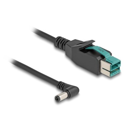 DeLOCK Câble PoweredUSB mâle 12 V à DC 5,5 x 2,5 mm mâle coudé 3 m