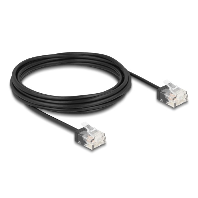 DeLOCK Câble de réseau RJ45 Cat.6 UTP Ultra Slim, 5 m, noir